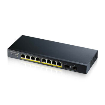 SWITCH ZYXEL (GS1900-10HP) 8PTS POE77W/2 SFP ADMINISTRABLE SMART 10/100/1000 GIG