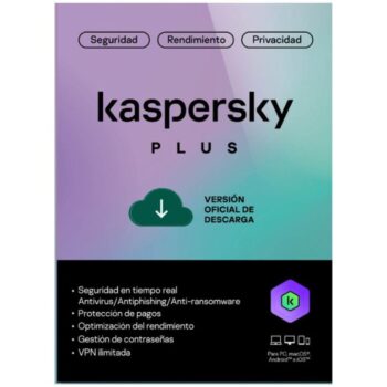 KASPERSKY PLUS 3 DISPOSITIVOS 1 AÑO (DESCARGA)