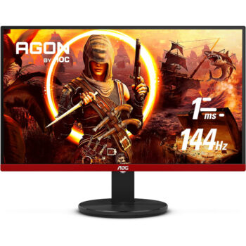 MONITOR AOC LED 24" (G2490VX) GAMING 144HZ FHD/DP-HDMI/NEGRO CON ROJO