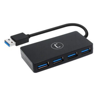 HUB EXTERNO UNNO (HB1011BK/GY) 4 PUERTOS USB 3.0 NEGRO