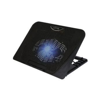 BASE ENFRIADORA UNNO (NC6130BK) PARA PORTATIL 2 PUERTOS USB 2.0/1 VENTILADOR