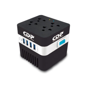 REGULADOR CDP (RU-AVR604) 600VA/300W  4 TOMAS/4 USB 120V (L).