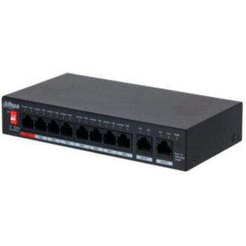 SWITCH DAHUA (PFS3010-8GT-96) 10PTS 8 POE 96W 10/100/1000 GIGABIT NO ADMINISTRAB