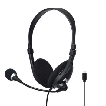 AUDIFONO UNNO ACE 5 (HS7206BK) USB-C NEGRO C/ MICROFONO