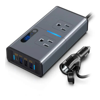 INVERSOR CDP (XVU212) 200W 2 TOMAS/4 USB PARA CARRO